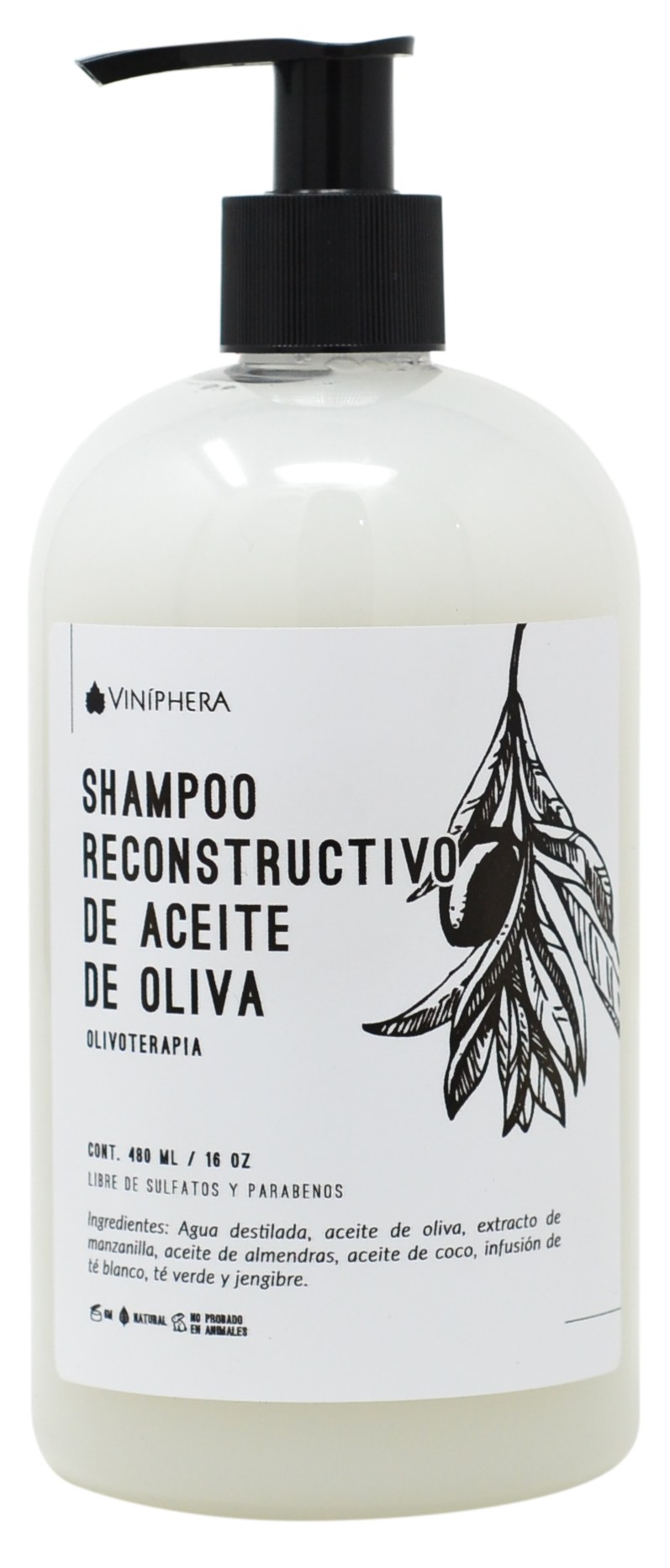 Shampoo Reconstructivo De Olivo Terapia 480 ml/16oz