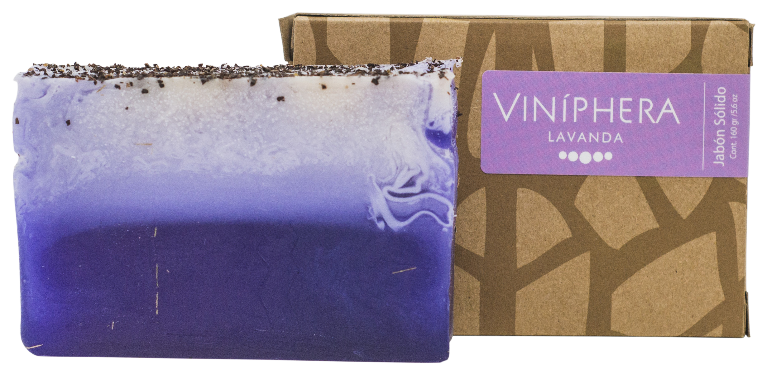 Jabón sólido de lavanda 160gr./5.6oz
