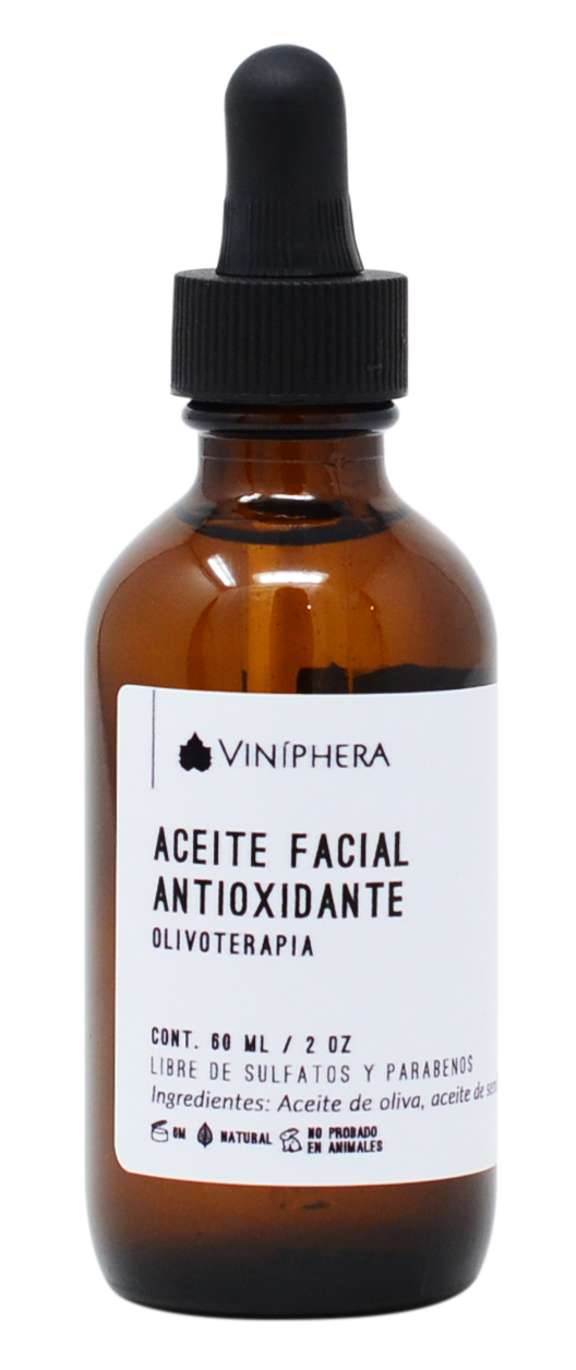 Aceite facial antioxidante de Olivoterapia 60ml/2oz