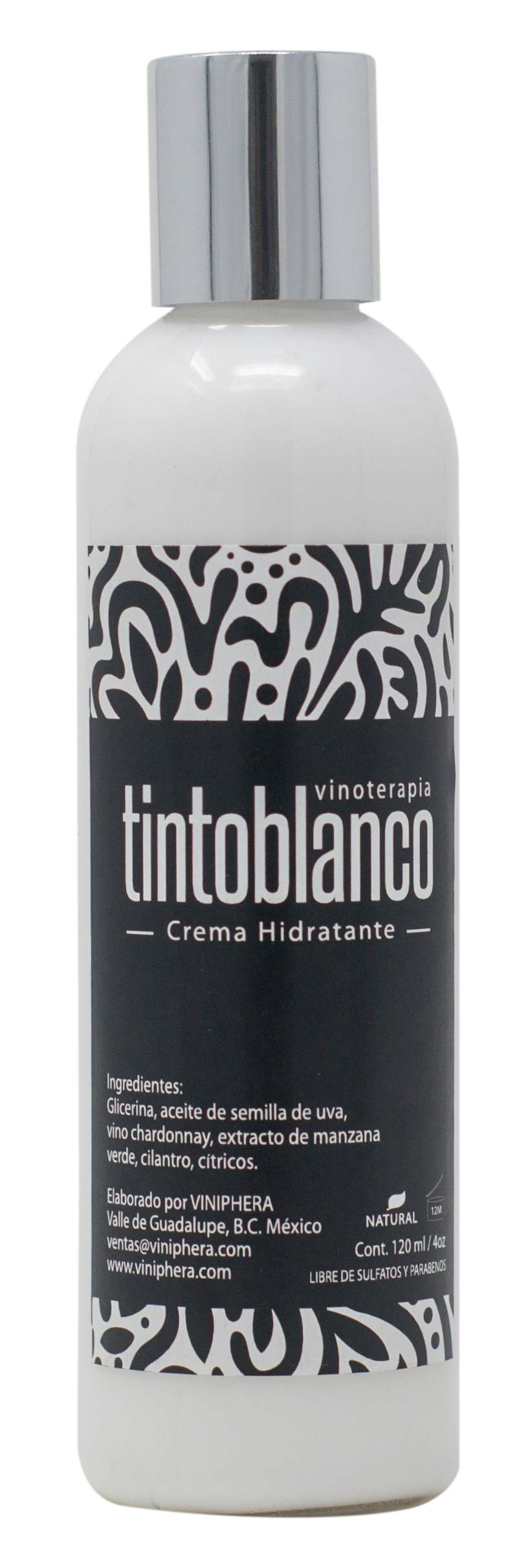 Crema hidratante de Tinto Blanco 240ml/8oz