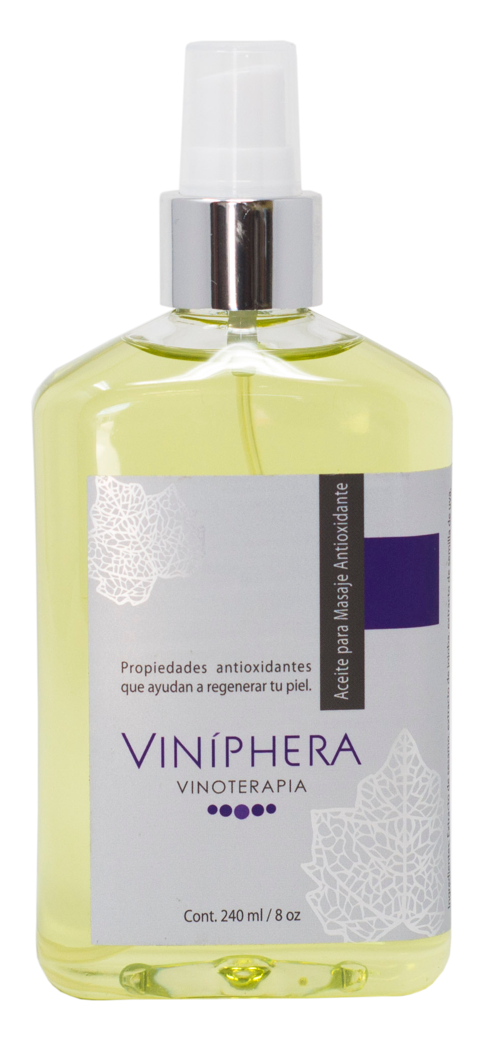 Aceite para masaje antioxidante de Vino 240ml/8oz