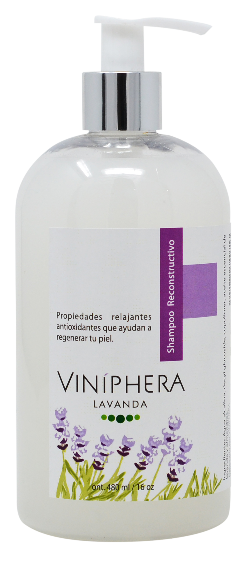 Shampoo reconstructivo de Lavanda 480ml / 16oz