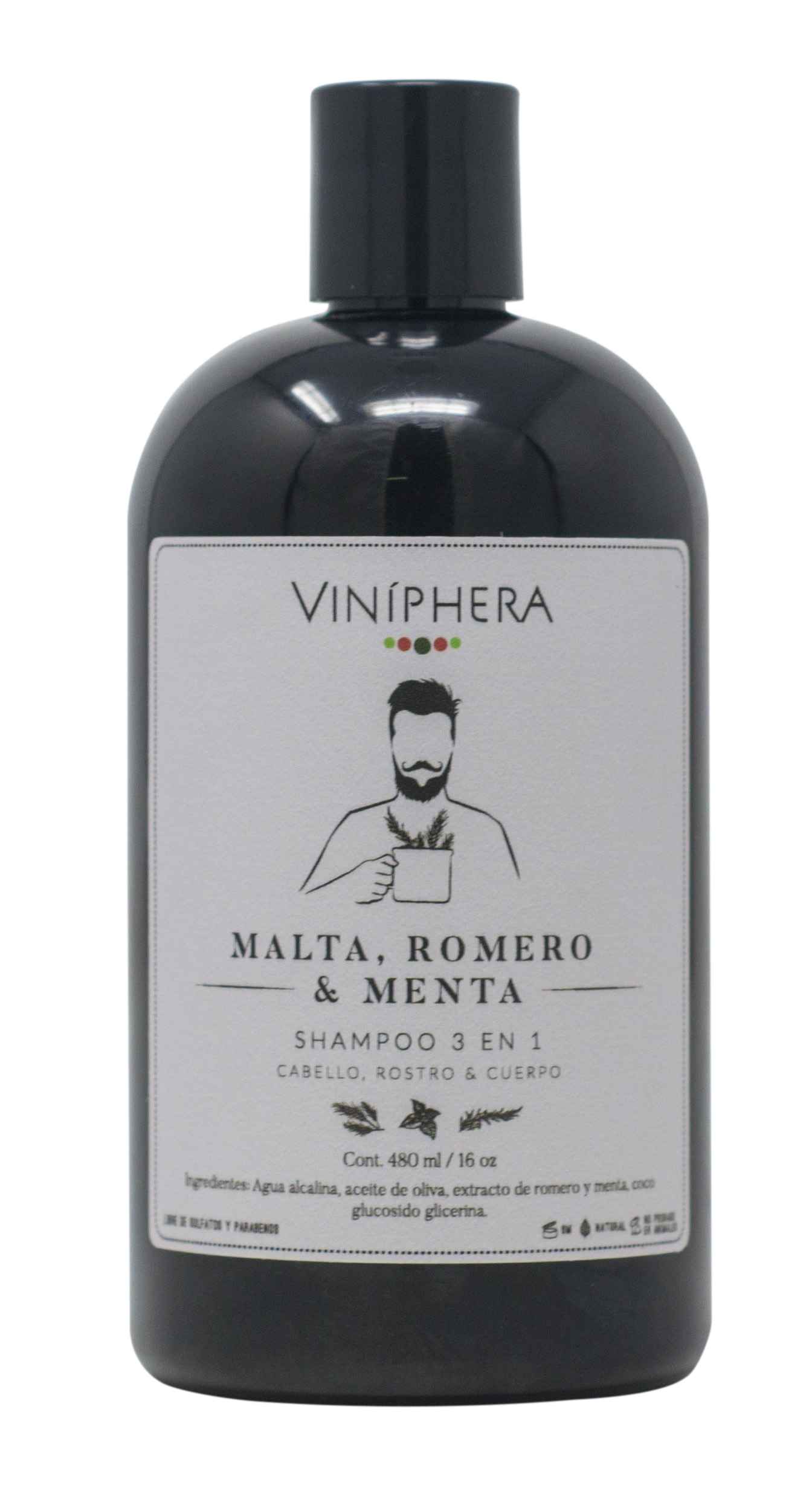 Shampoo Malta & Romero 480ml / 16oz